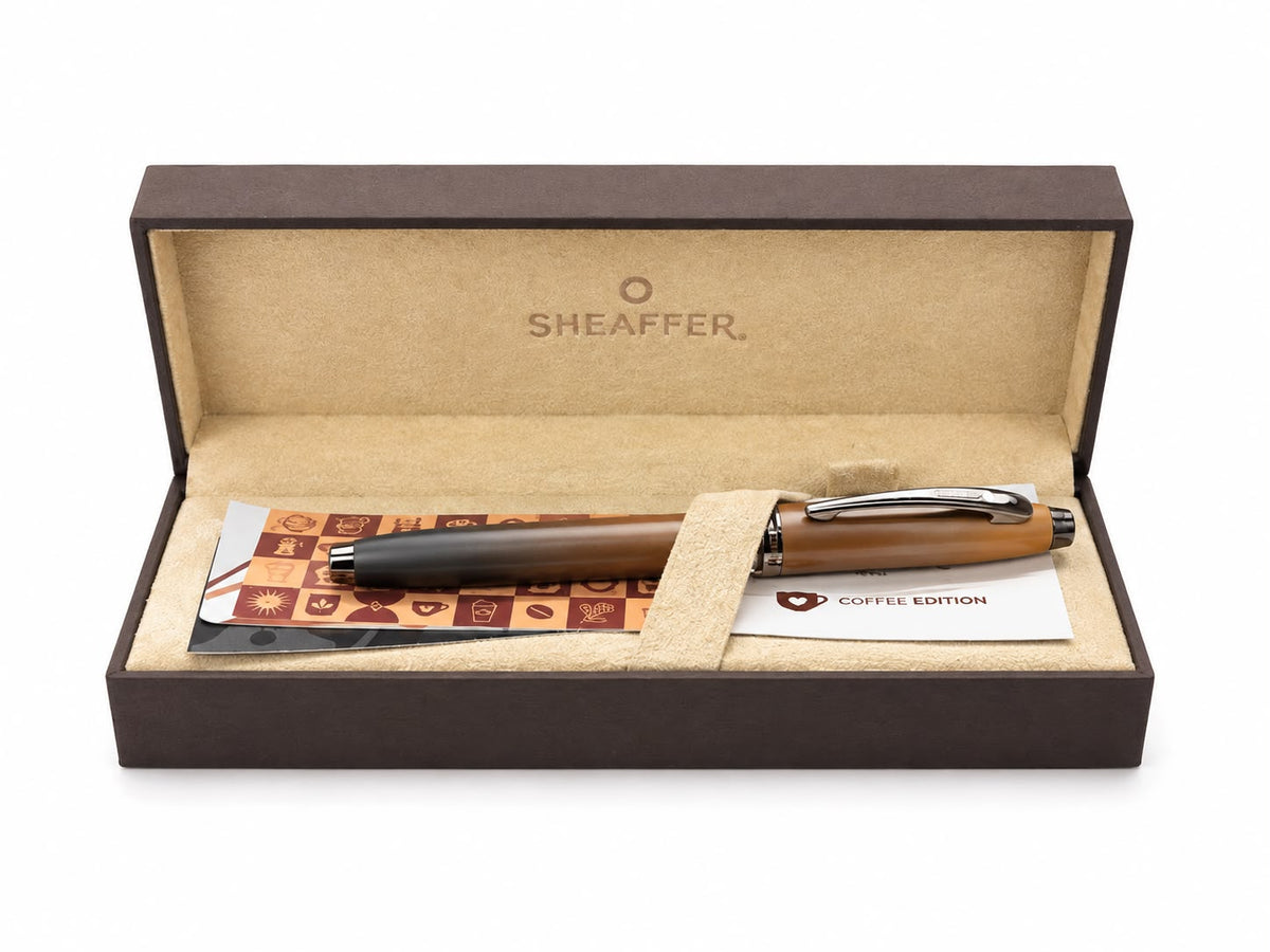 Sheaffer 100 Coffee Edition Hediye Kutulu Dolma Kalem M Uç Mat Kahve PVD Detaylı E0937453-1