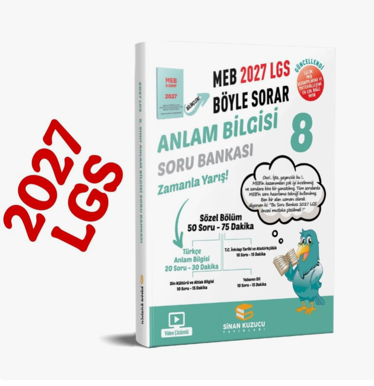 Sinan Kuzucu 2027 8. Sınıf Anlam Bilgisi Soru Bankası-1