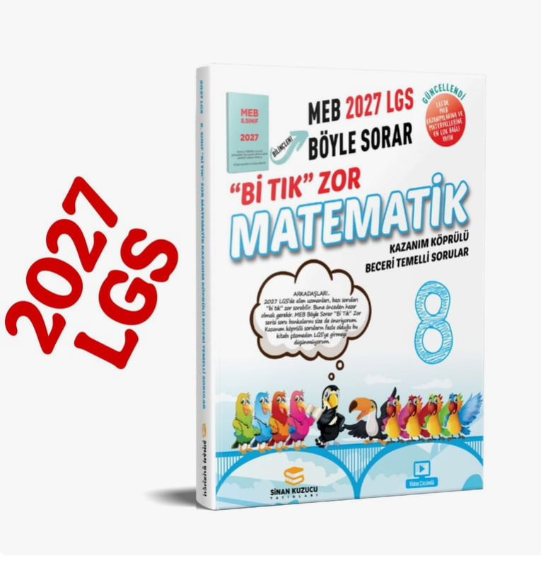Sinan Kuzucu 2027 8. Sınıf Bi Tık Zor Matematik Soru Bankası-1