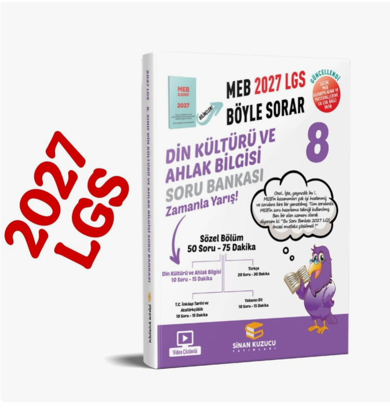 Sinan Kuzucu 2027 8. Sınıf Din Kültürü ve Ahlak Bilgisi Soru Bankası-1