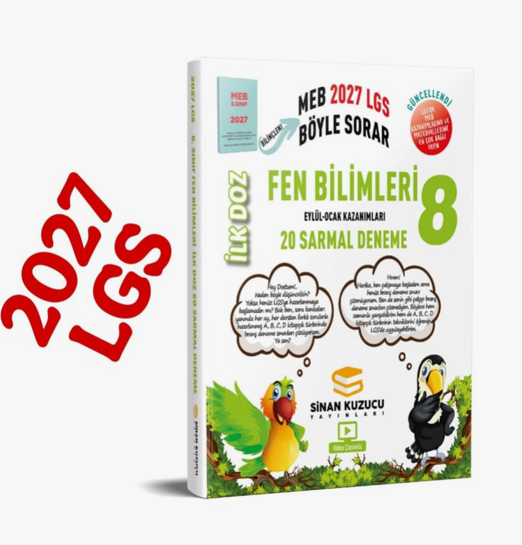 Sinan Kuzucu 2027 8. Sınıf Fen Bilimleri İlk Doz 20 Sarmal Deneme