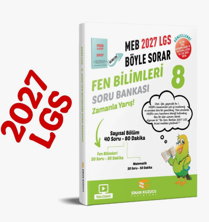 Sinan Kuzucu 2027 8. Sınıf Fen Bilimleri Soru Bankası