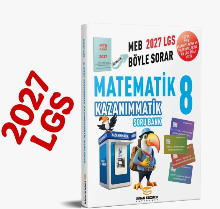 Sinan Kuzucu 2027 8. Sınıf Kazanımmatik Matematik Soru Bankası-1
