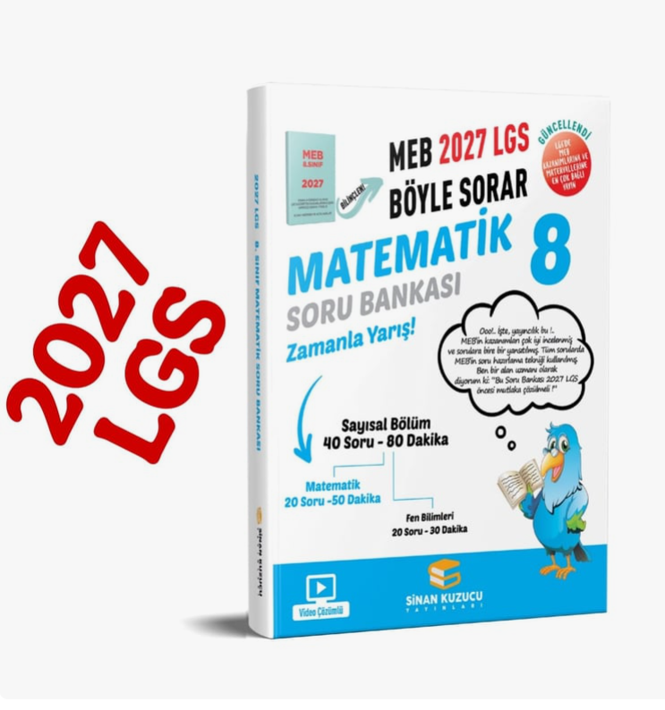 Sinan Kuzucu 2027 8. Sınıf Matematik Soru Bankası