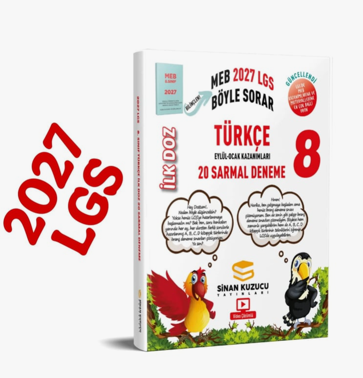 Sinan Kuzucu 2027 8. Sınıf Türkçe İlk Doz 20 Sarmal Deneme-1