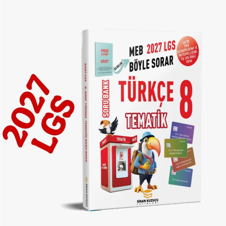 Sinan Kuzucu Yayınları 2027 8. Sınıf Tematik Türkçe Soru Bankası-1