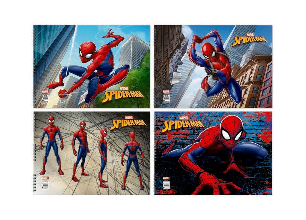 Spider Man 15 Yaprak Resim Defteri Keskin Color