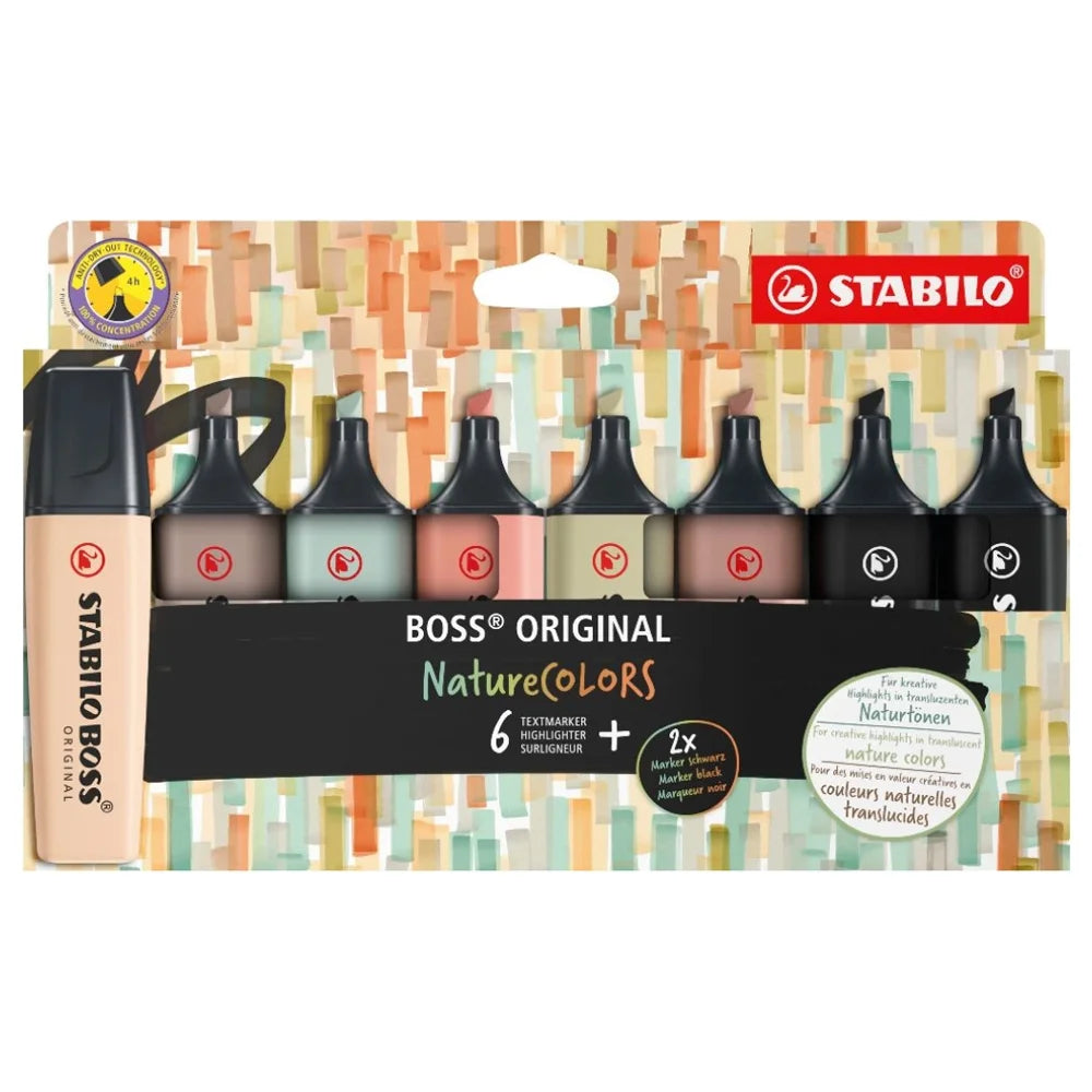 Stabilo Fosforlu Kalem Boss Naturecolors 8 Lİ Wallet 70/8-2-1