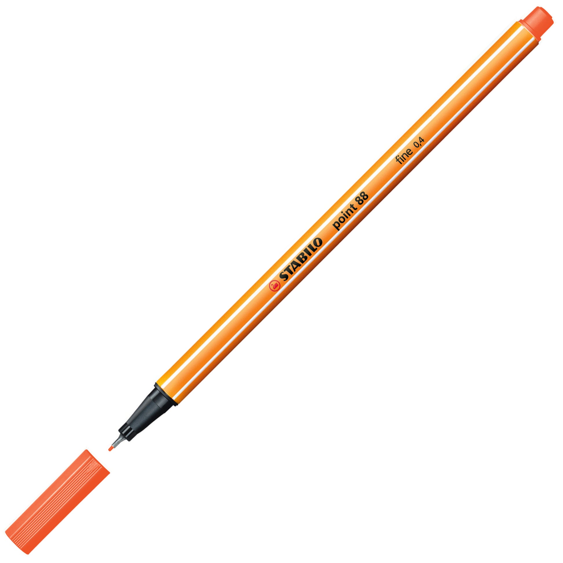 Stabilo Keçe Uçlu İnce Kalem 88 Point 0.4 MM Açık Alev Kırmızısı 88/30-1
