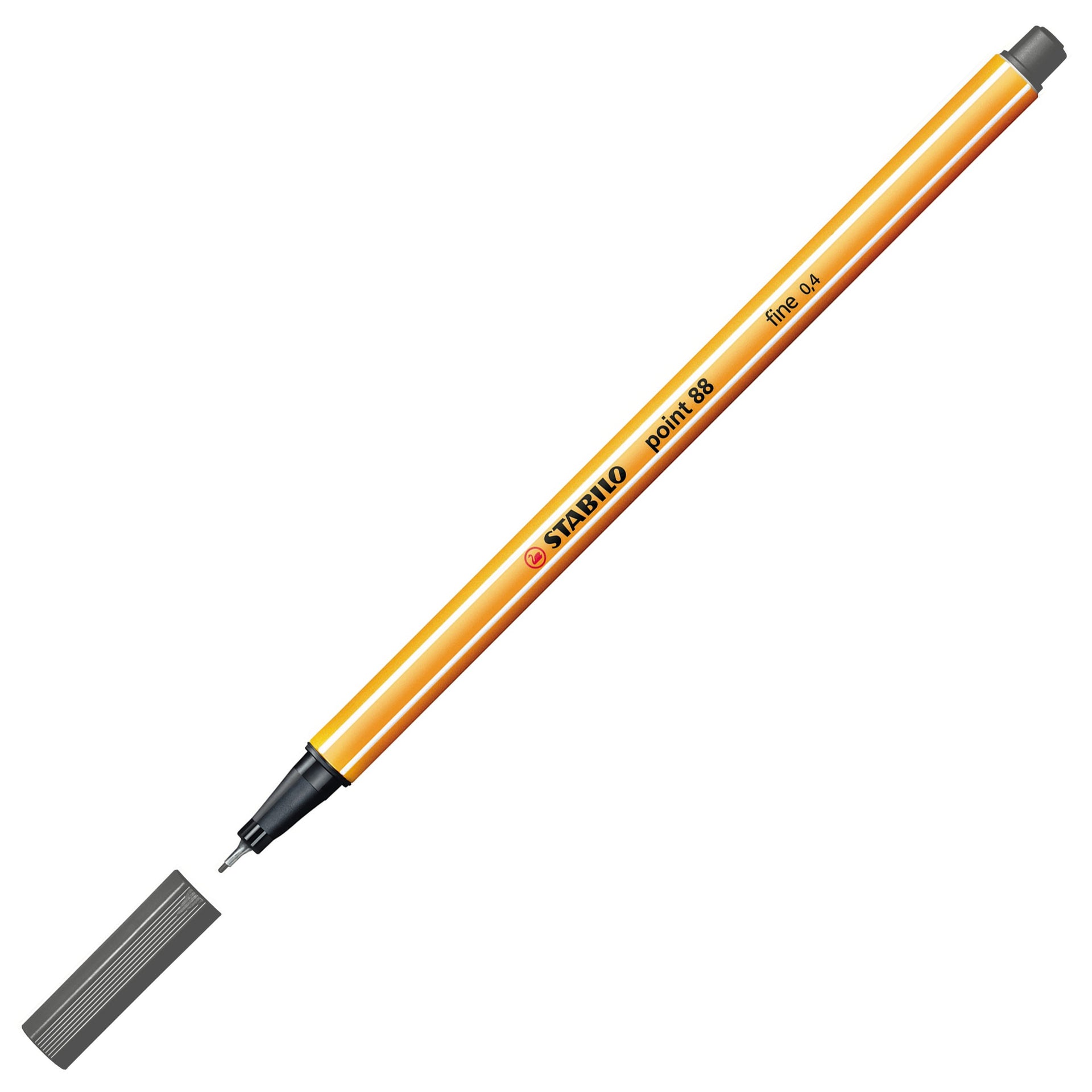 Stabilo Keçe Uçlu İnce Kalem 88 Point 0.4 Mm Koyu Gri