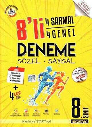 Startfen Yayınları 8. Sınıf Sözel Sayısal 8 Deneme