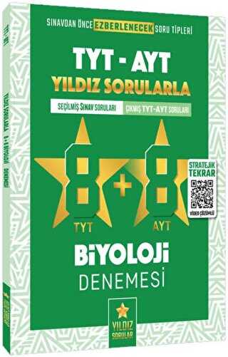 TYT AYT Biyoloji 8+8 Deneme Video Çözümlü Yıldız Sorular-1