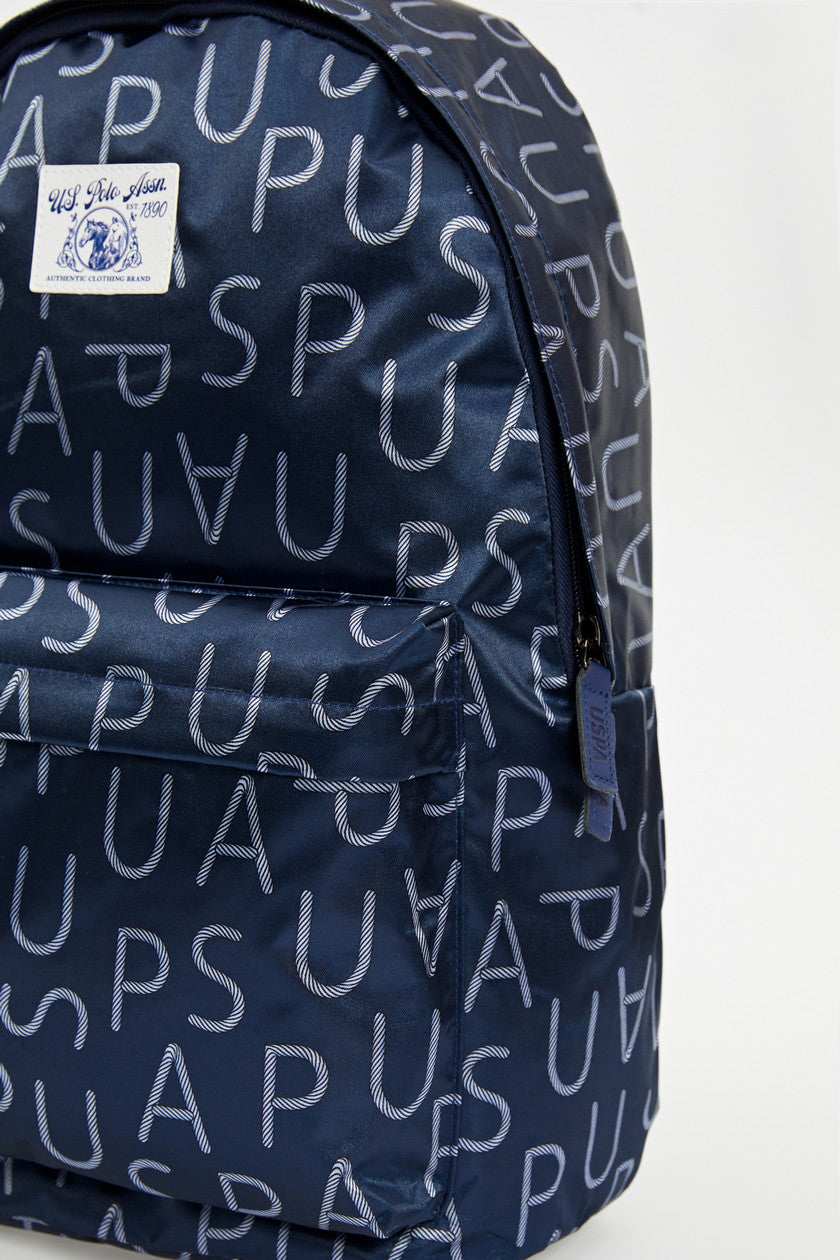 U.S. Polo Desenli Lacivert Sırt Çantası PLÇAN23292-4