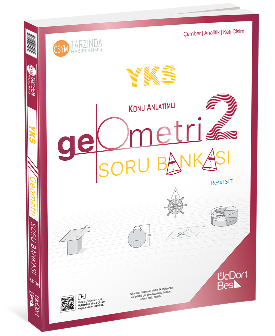 ÜçDörtBeş Yayınları TYT AYT Geometri Soru Bankası 2. Kitap-1