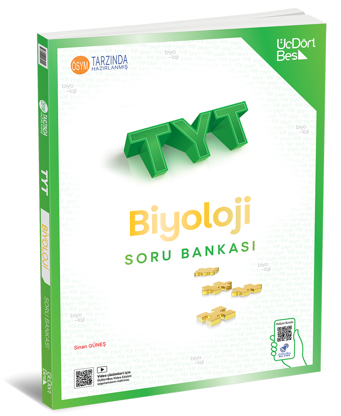 ÜçDörtBeş Yayınları TYT Biyoloji Soru Bankası-1