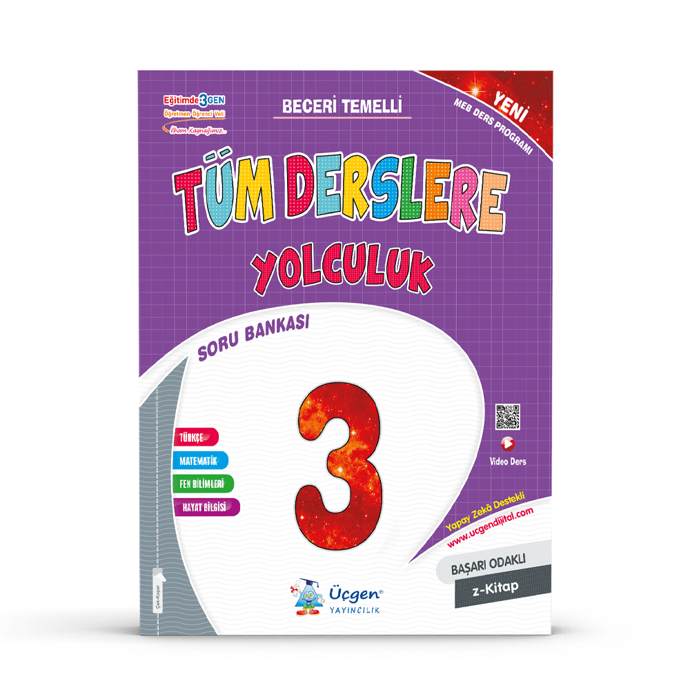 Üçgen Yayıncılık 3. Sınıf Tüm Derslere Yolculuk Soru Bankası