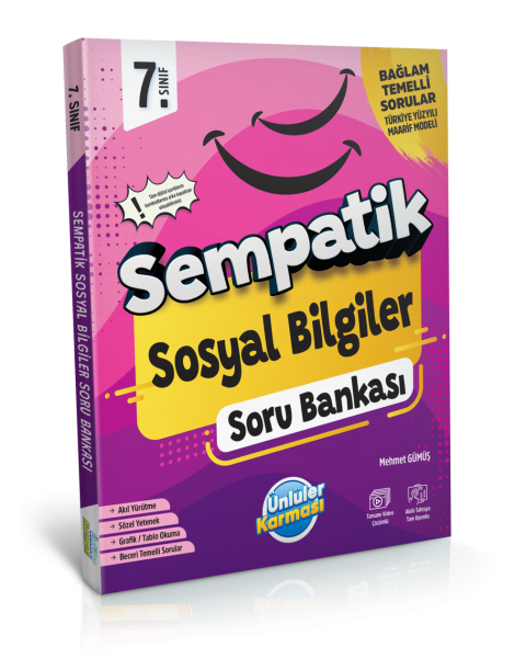 Ünlüler Karması 7.Sınıf Sempatik Sosyal Bilgiler Soru Bankası