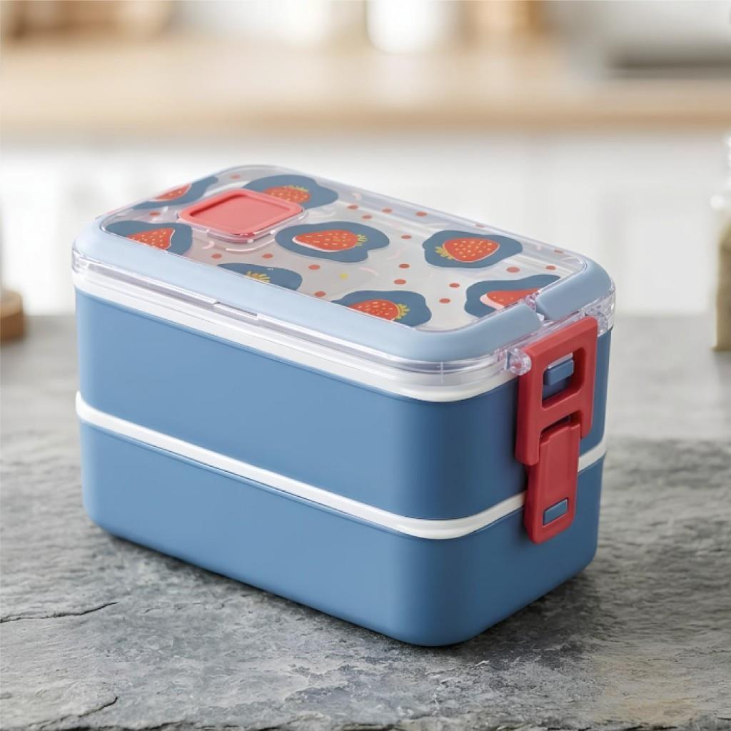 Vagon Life Beslenme Kutusu Paslanmaz Çelik Mavi Lunchbox 700 Ml Vgn-6748-1