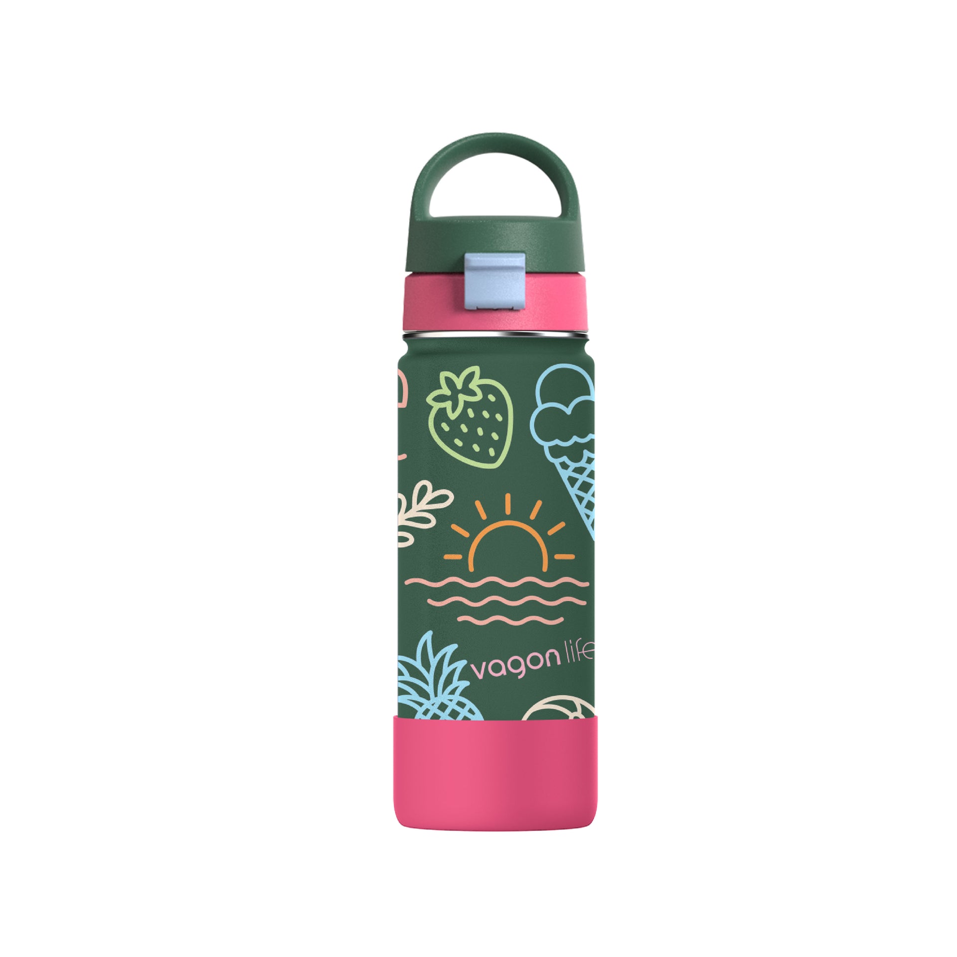 Vagonlife 550 Ml Çelik Termos Koyu Yeşil VGN1109