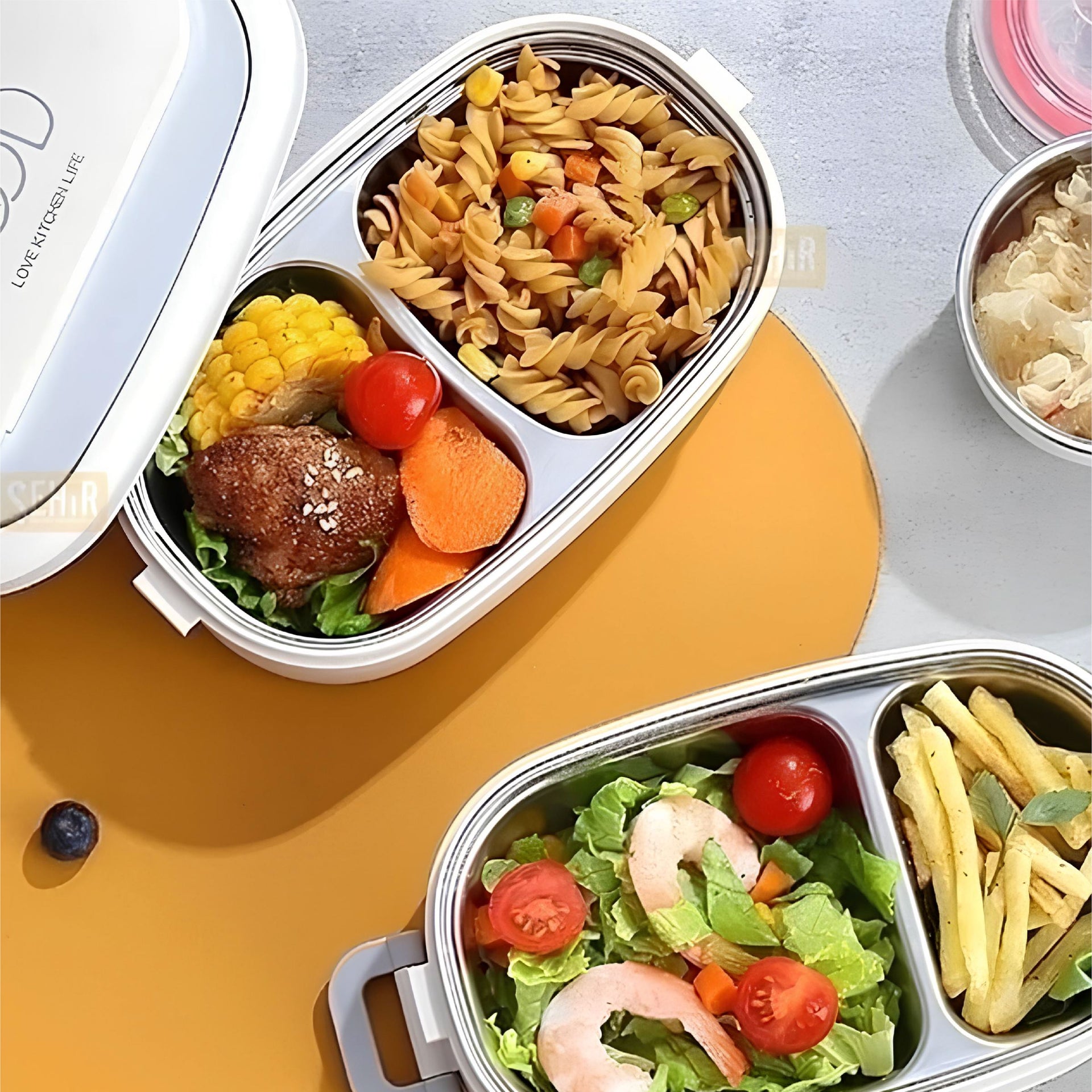 Vagonlife Lunchbox 1140 ML Krem Bl10403-2S