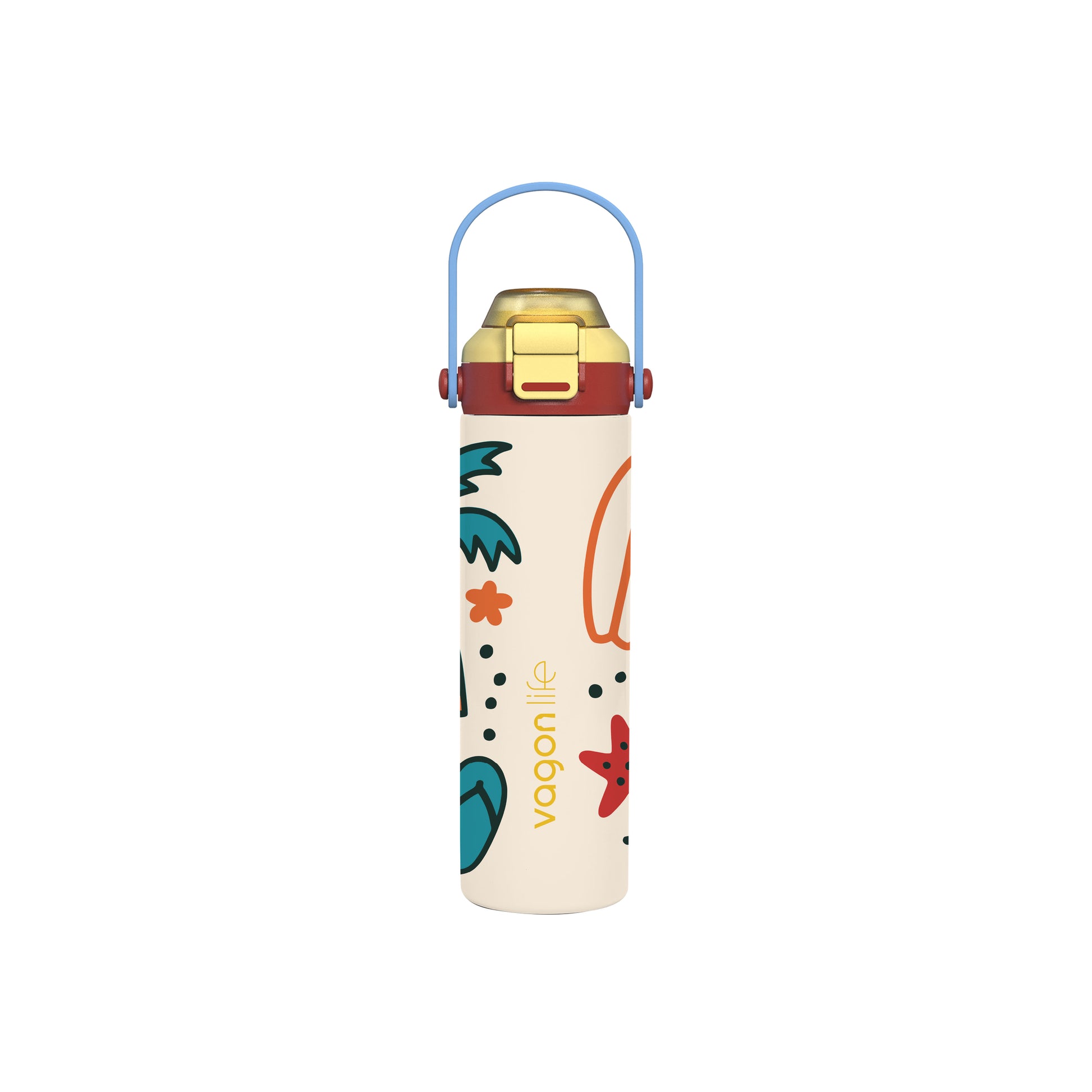 Vagonlife Vgn-1111 600 Ml Çelik Termos Bej-1