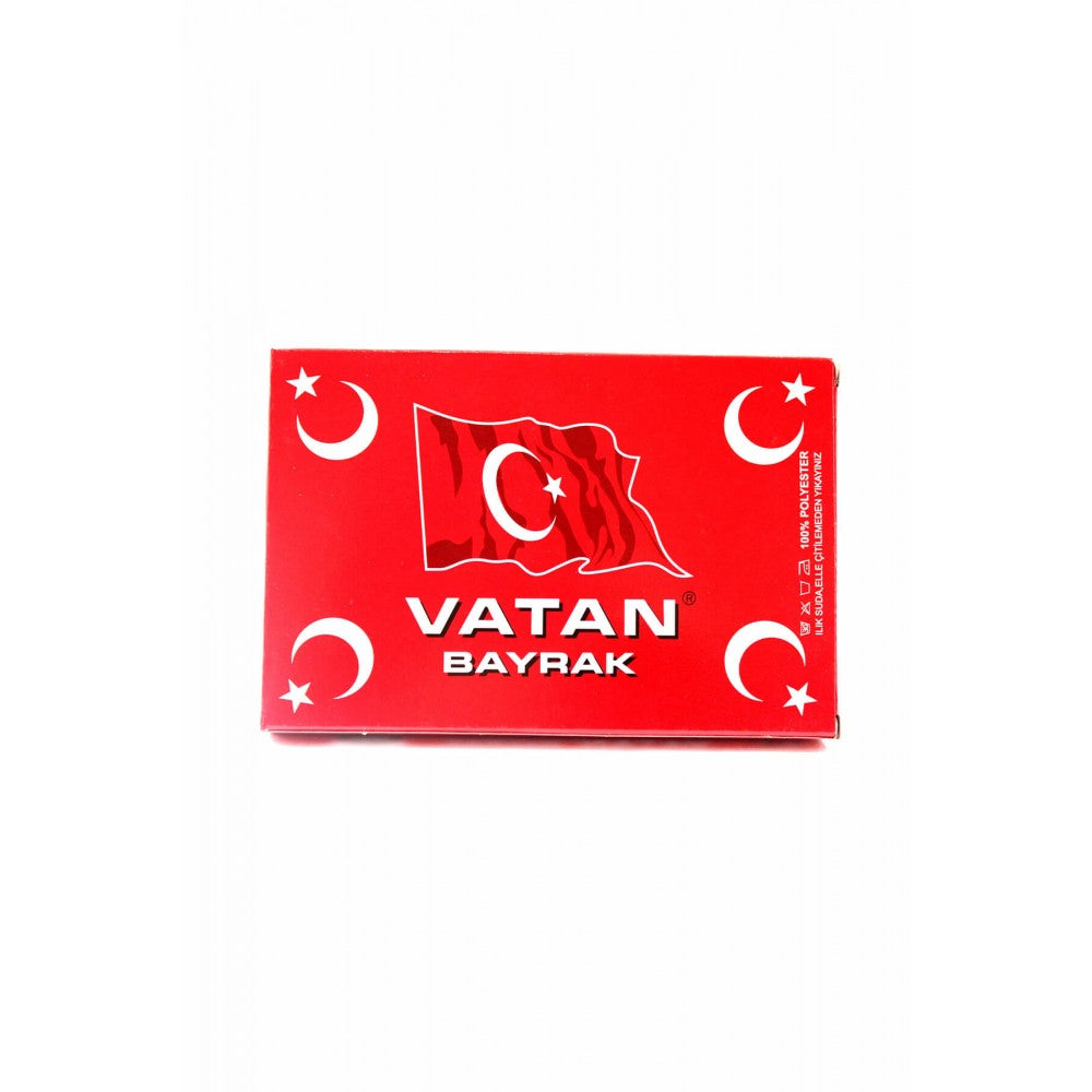 Vatan Bez Bayrak Türk %100 Polyester 150x225