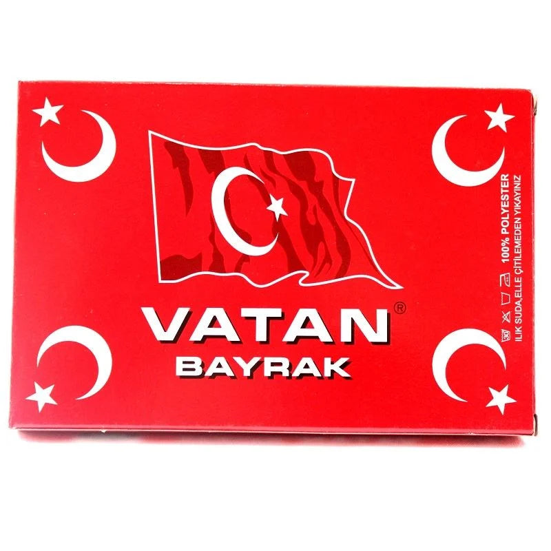 Vatan Bez Bayrak Türk %100 Polyester 200x300