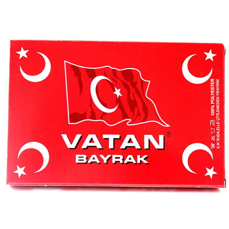 Vatan Bez Bayrak Türk %100 Polyester 70x105