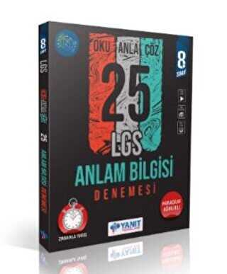 Yanıt Yayınları 8. Sınıf Anlam Bilgisi 25 Deneme-1