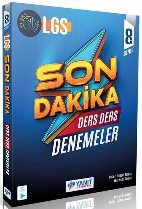Yanıt Yayınları 8. Sınıf LGS Tüm Dersler Son Dakika Ders Ders Denemeleri-1