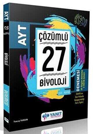 Yanıt Yayınları AYT Biyoloji 27 Deneme-1