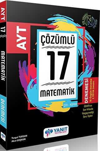 Yanıt Yayınları AYT Matematik Çözümlü 17 Deneme-1