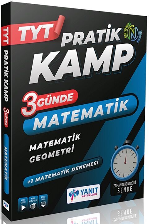 Yanıt Yayınları TYT Matematik 3 Günde Pratik Kamp Kitabı-1