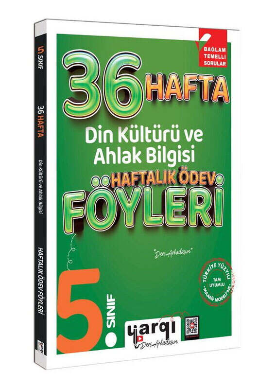 Yargı Ders Arkadaşım 5.Sınıf Din Kültürü ve Ahlak Bilgisi 36 Haftalık Ödev Föyleri-1