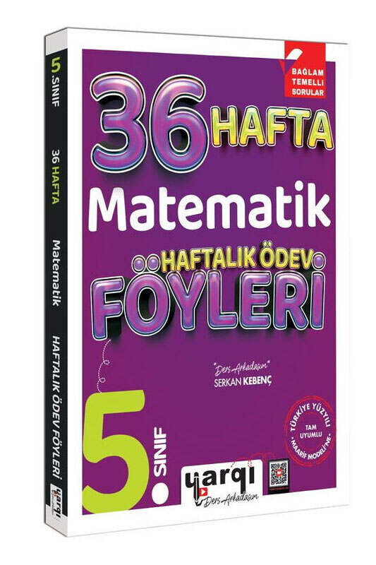 Yargı Ders Arkadaşım 5.Sınıf Matematik 36 Haftalık Ödev Föyleri-1