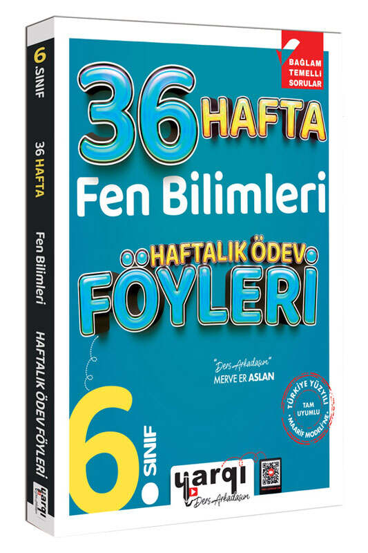 Yargı Ders Arkadaşım 6.Sınıf Fen Bilimleri 36 Haftalık Ödev Föyleri-1