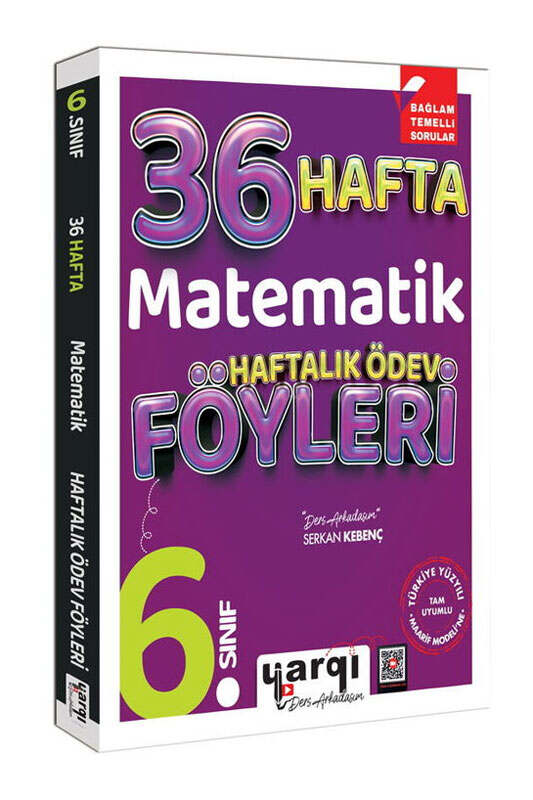 Yargı Ders Arkadaşım 6.Sınıf Matematik 36 Haftalık Ödev Föyleri-1