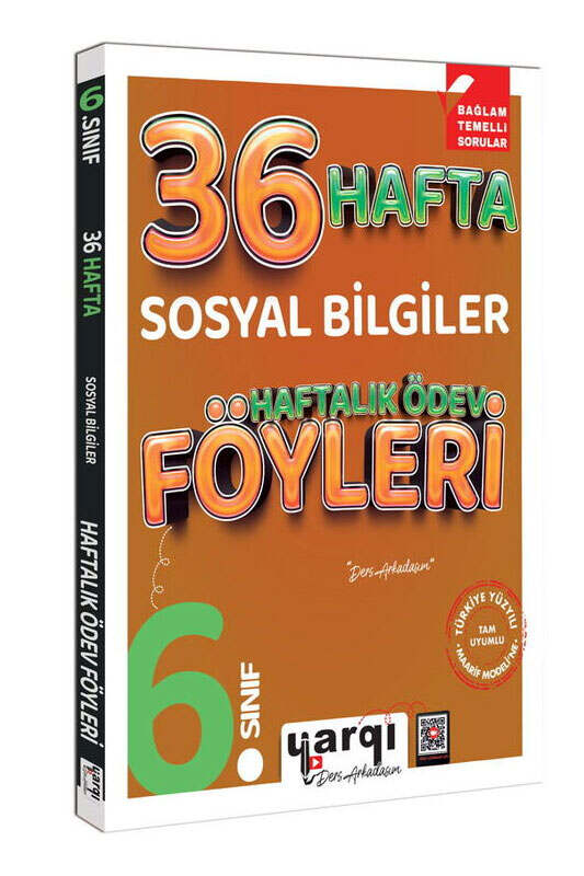 Yargı Ders Arkadaşım 6.Sınıf Sosyal Bilgiler 36 Haftalık Ödev Föyleri-1