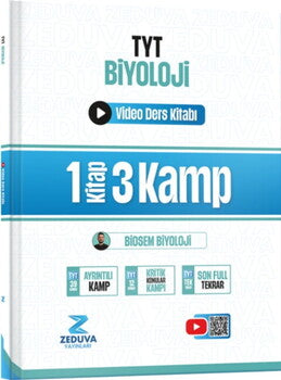 Zeduva Yayınları Biosem TYT Biyoloji 1 Kitap 3 Kamp Video Ders Kitabı-1