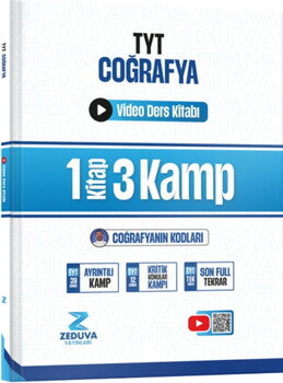Zeduva Yayınları Coğrafyanın Kodları TYT Coğrafya 1 Kitap 3 Kamp Video Ders Kitabı-1