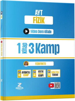 Zeduva Yayınları Fizikfinito AYT Fizik 1 Kitap 3 Kamp Video Ders Kitabı-1
