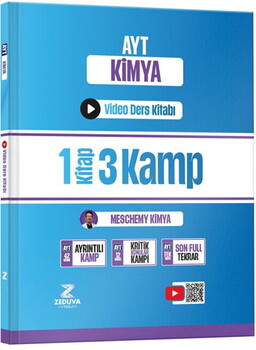 Zeduva Yayınları Meschemy Kimya AYT Kimya 1 Kitap 3 Kamp Video Ders Kitabı-1